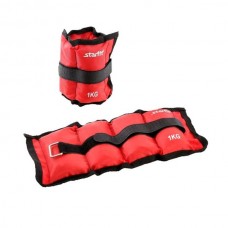 Утяжелители универсальные STARFIT WT-401 1 кг*2шт , красный