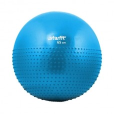Мяч гимнастический полумассажный STARFIT GB-201 65 см антивзрыв, синий
