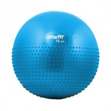 Мяч гимнастический полумассажный STARFIT GB-201 75 см антивзрыв, синий