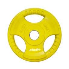 Диск обрезиненный StarFit BB-201 d-26 мм желтый 1,25 кг