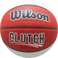Мяч баскетбольный WILSON Clutch арт.WTB14195XB07 р.7 резина, бутил. камера, красно-бело-черный