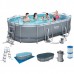 Каркасный овальный бассейн Bestway 56448 (488х305х107см)