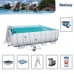 Каркасный квадратный бассейн BestWay 56626 (488х488х122см)