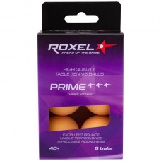 Мяч для настольного тенниса Roxel Prime 3* оранжевый, 6 шт.