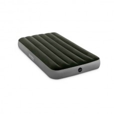 Односпальный надувной матрас Intex 64761 Downy AirBed + насос (99х191х25см)