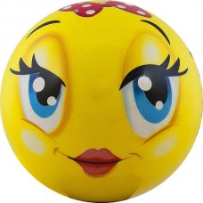 Мяч детский Funny Faces арт.DS-PP 203 12 см, желтый