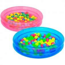 Бассейн детский с 50 разноцветными шарами BestWay 51085 (91х20см) 2+