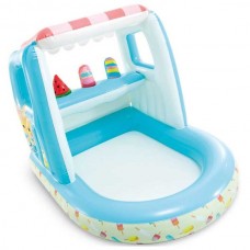 Надувной детский бассейн Intex 48672 + 3 игрушки (127х102х39см) 2-6лет