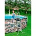 Каркасный бассейн Bestway 56886 "Камень" (549х132см) фильтр-насос, тент, лестница, попл.-дозатор