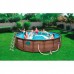 Каркасный бассейн Bestway 56977 Ротанг (549х122см) фильтр-насос, тент, лестница, попл.-дозатор