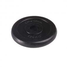 Диск обрезиненный черный Lite Weights RJ1030 d-26 1,25 кг